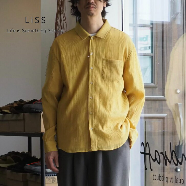 Rakuten - 【程よい透け感のチェック柄シアーシャツ】Liss（リス）/SHEER CHECK SHIRTS/【MASTARD/BLACK】全2色