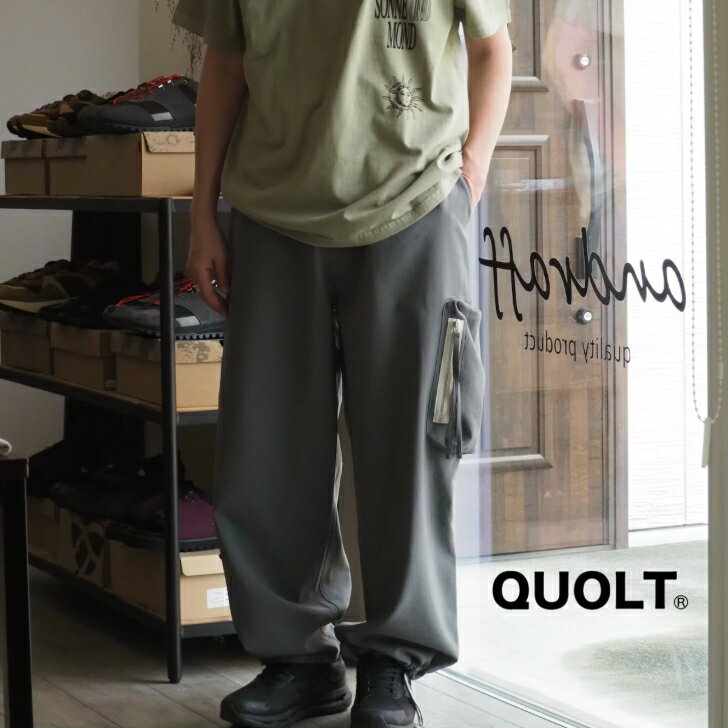 Rakuten - 【ふくらみのある立体サイドポケットパンツ】quolt（クオルト）/FANCTION PANTS/パンツ/【GRAY/BLACK】全2色
