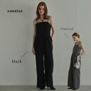 ＼全品1000円0FF_◆クーポン配布中／4/30_23:59_まで【公式】 ANDRESD アンドレスド 【 double cross all in one dress 】 パンツドレス 結婚式 セットアップ お呼ばれ オケージョン オケージョンドレス 20代 30代 40代 50代 シンプル ノースリーブ 入園式