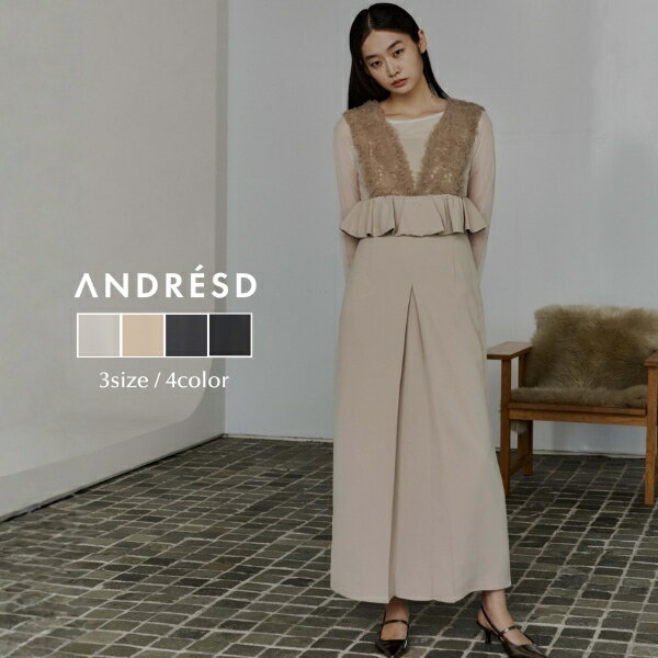Rakuten - ＼全品1000円OFF_◆クーポン配布中／【公式】 ANDRESD アンドレスド 【 volume tulle peplum dress】結婚式 ドレス ワンピース 結婚式ワンピース オケージョンドレス パーティードレス フォーマル フォーマルドレス 二次会 二次会ドレス 披露宴 体型カバー ペプラム