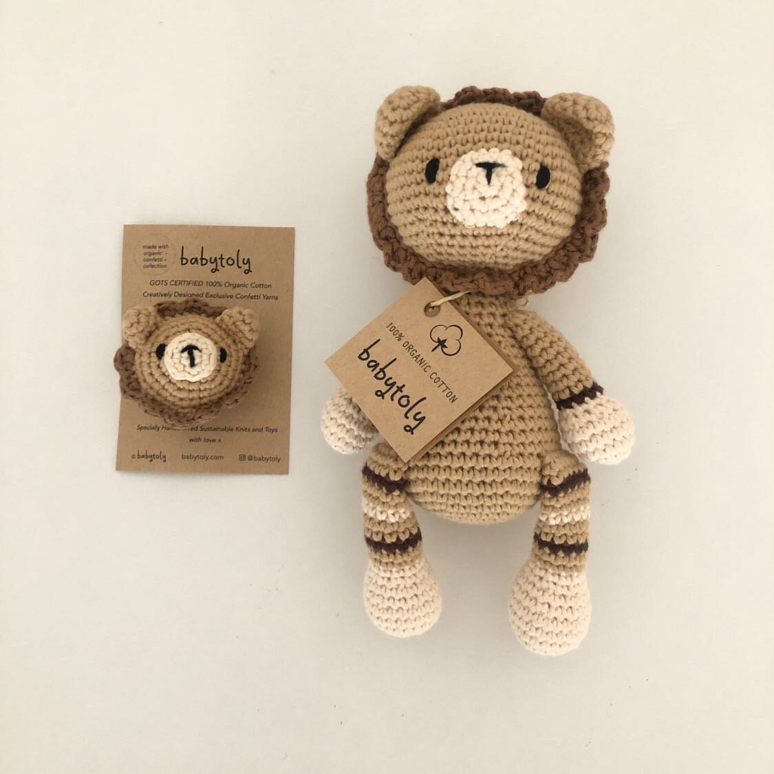 【送料無料】babytoly ベビートリー　ヘアクリップ　lion crochet hair clips 　andtete &tete アパレル　子ども服 2