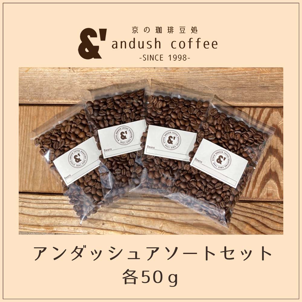 アソートセット 4種で200g ポイント消化 コーヒー豆 珈琲豆 アンダッシュコーヒー コーヒー 豆 1