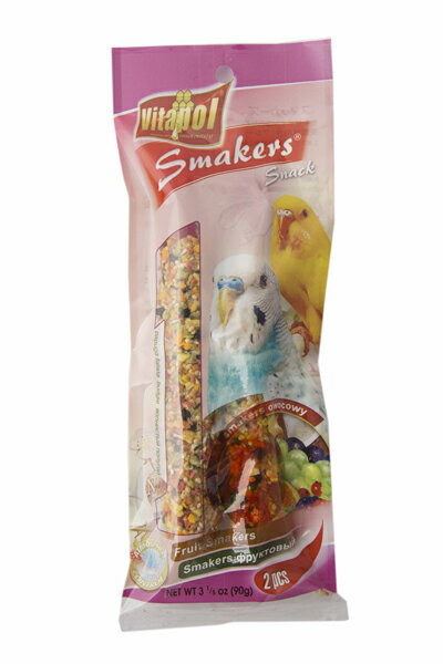 ペッズイシバシ　ビタポール　スマッカーズ　セキセイインコ　フルーツ　ZVP-2108　90g