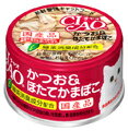 乐天商城 - いなば　CIAO　ホワイティ　かつお＆ほたてかまぼこ　85g×★24個★【ケース販売・目隠し梱包不可】　A-13