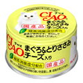 いなば　CIAO　まぐろ＆とりささみ　チーズ入り　85g×★24個★【ケース販売・目隠し梱包不可】　A-21