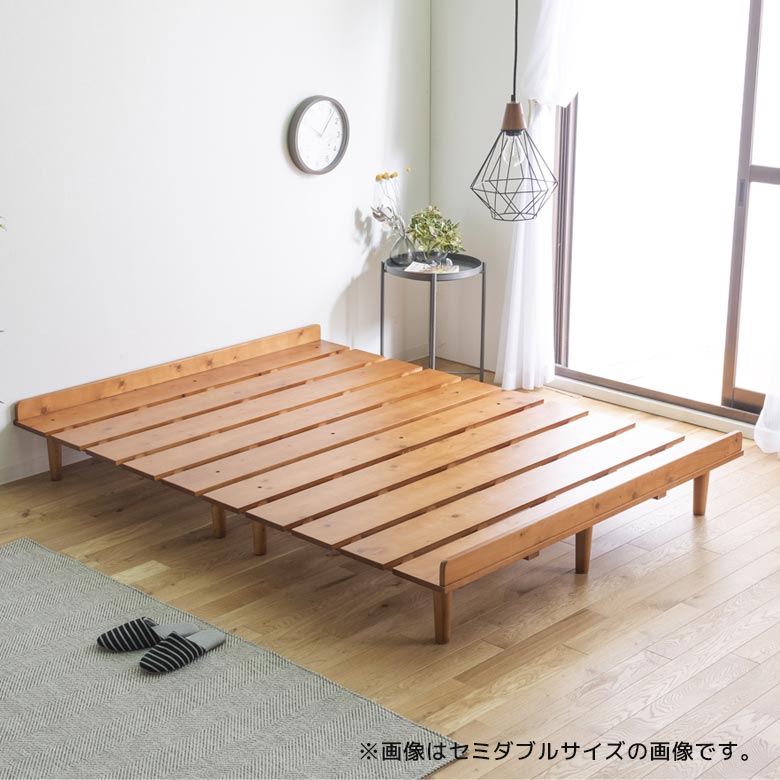 楽天市場】すのこベッド ワイドダブルの通販