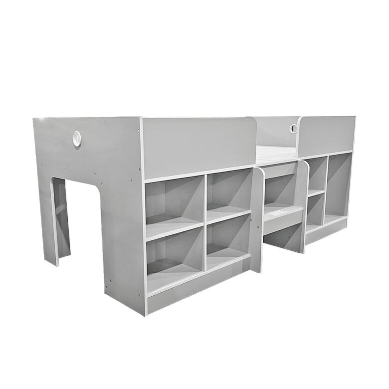 楽天市場】ロフトベッド 階段 ロータイプ（カラーグレー）（ベッド