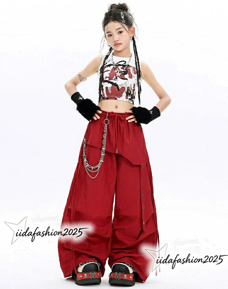 【期間限定★最大300円OFFクーポン】 k-pop 衣装 女の子 キッズダンス衣装 セットア...