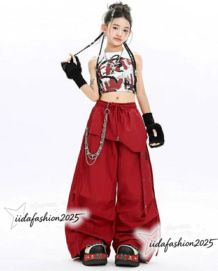 【期間限定★最大300円OFFクーポン】 k-pop 衣装 女の子 キッズダンス衣装 セットア...