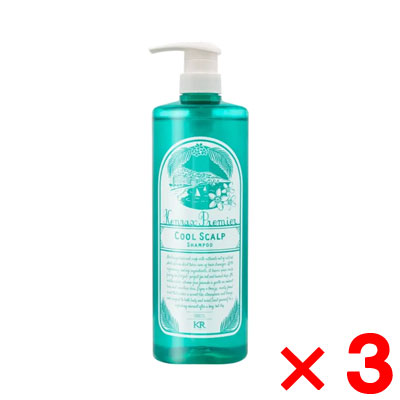 【お買い物マラソン!!期間中ポイント2倍!!】インターコスメ ケンラックス プルミエ クールシャンプー 1000ml【3個セット】