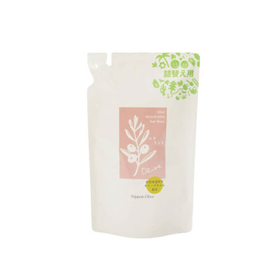 【お買い物マラソン!!期間中ポイント2倍!!】日本オリーブ ナチュラルマインド ヘア リンス 500ml レフィル