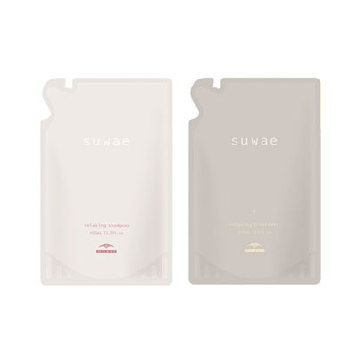 Rakuten - ミルボン suwae スワエ リラクシング シャンプー 400ml レフィル & トリートメント+ 400ml レフィル【★セット商品★】