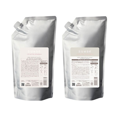 ミルボン suwae スワエ リラクシング シャンプー 1000ml レフィル & トリートメント 1000ml レフィル【★セット商品★】