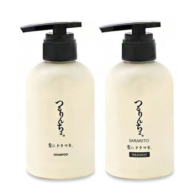樂天商城 - 髪にドラマを。 つるりんちょ。 シャンプー 400ml&トリートメント SARARITO 380g【★セット商品★】
