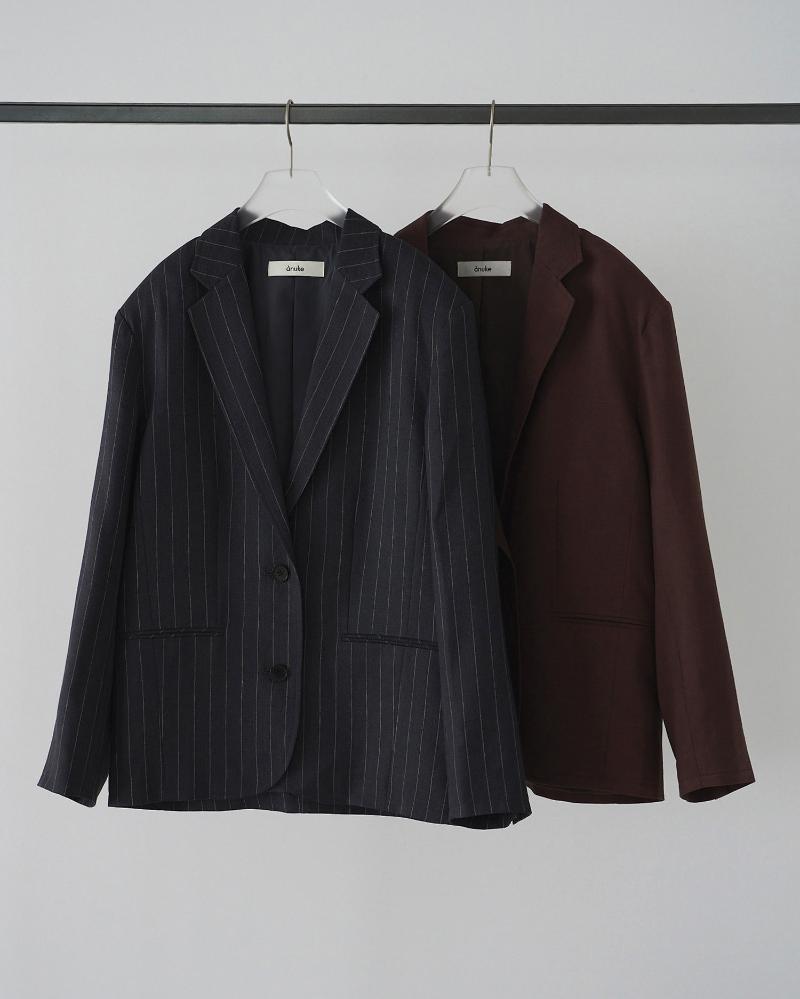 ＊即出荷OK 土日も対応可能 anukeアンヌーク 2026 Spring/Summer Over Linen Jacket 62610104 アウター