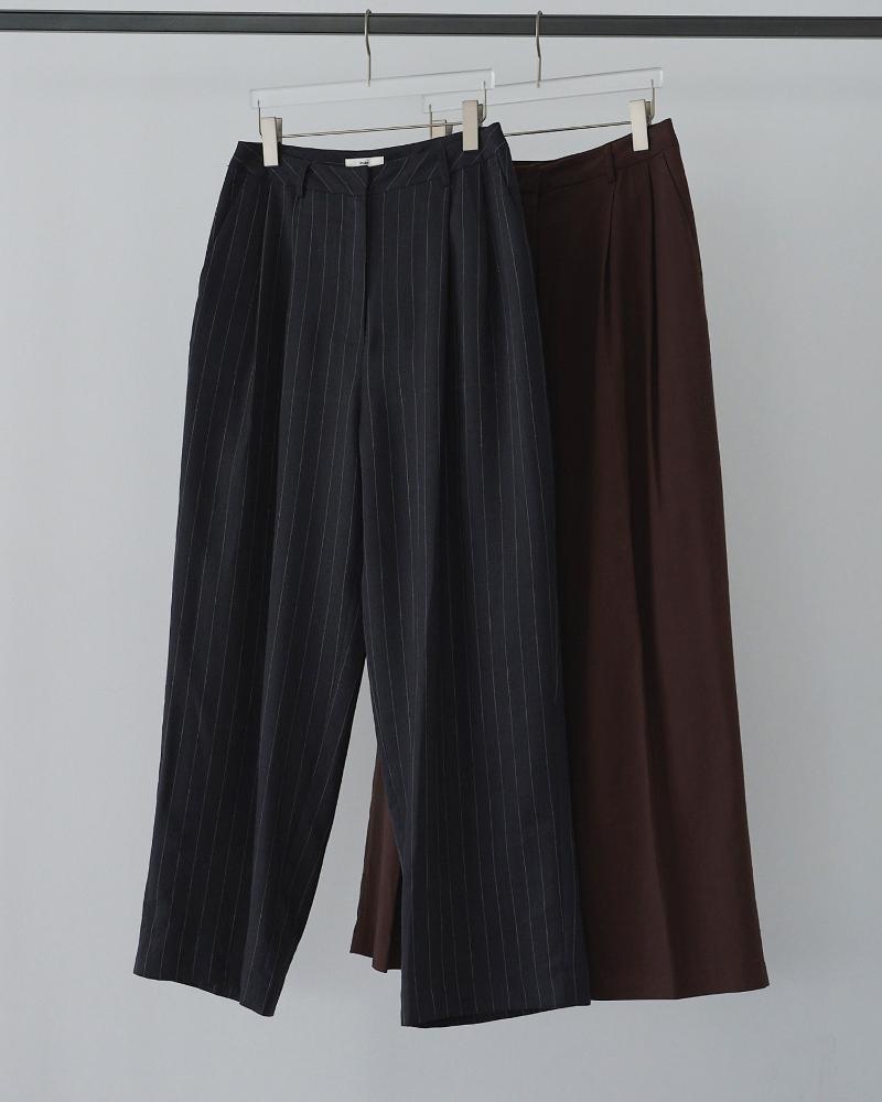 Rakuten - ＊即出荷OK 土日も対応可能 anukeアンヌーク 2026 Spring/Summer Linen Tuck Pants 62610706 ボトムス 2026年春夏