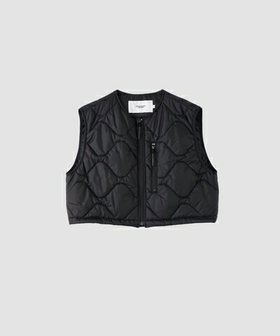 JANE SMITHNYLON TAFFETA ARMY QUILT VEST2023 AW