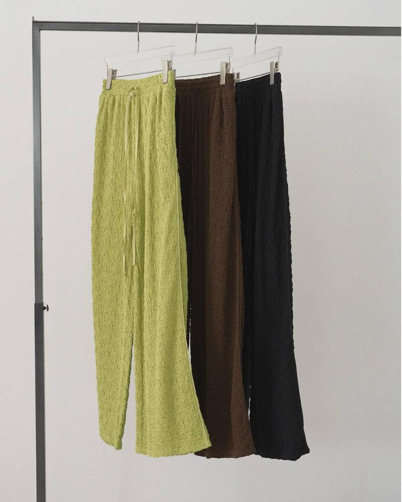 ＊即出荷OK 土日も対応可能 anukeアンヌーク 2026 Spring/Summer Shirring Easy Pants 62610710 パンツ イージーパンツ 2026年春夏