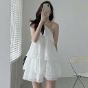 セットアップ レディース キャミソール ショートパンツ ホルターネック ノースリーブ フレア ティアード レース オフショルダー バックコンシャス 上下セット ...