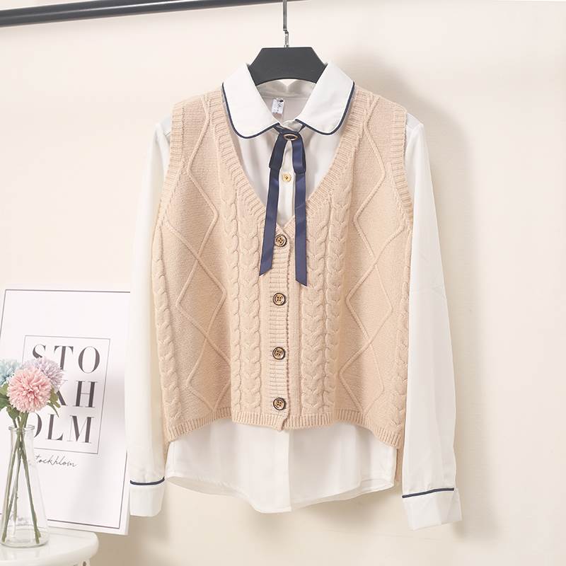 トップス ベスト チョッキ ニット 11色展開 ボタン 前開き レディース Vネック ノースリーブ オシャレ 送料無料 個性的 上品 エレガント かわいい 大人可愛い ガーリー こなれ感 お出かけ 着回し 重ね着 シンプル カジュアル ラフ