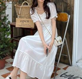 ワンピース 膝下 ミモレ ミモレ丈 ロング 透け感 かわいい 大人可愛い きれいめ シンプル カジュアル 大人 上品 おしゃれ 大人女子 こなれ感 ラブリー キュート ガーリー クール モード系 無地 春 夏 誕生日 個性的 送料無料