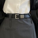 ベルト レディース シルバーバックル メタルバックル 革 皮 フェイクレザー きれいめ シンプル 大人 上品 おしゃれ お洒落 かっこいい こなれ感 大人女子 ...