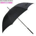 【難あり未使用品】【BURBERRY】バーバリー 日本製 ホースマーク 婦人 長傘(雨傘) 黒『22/7/2』080722 23.10sage