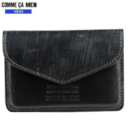 ブライドルレザー SALE42%OFF COMME CA MEN コムサメン 日本製 本革 ブライドルレザー カードケース 黒 22/8/3 180822【ネコポスで送料無料】 23.10sage