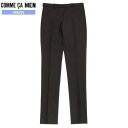 SALE71%OFF COMME CA MEN コムサメン ポリスト ピンストライプ スラックスパンツ ノータック 暗茶 22/8/4 250822【ネコポスで送料無料】 23.10sage