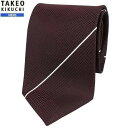 タケオキクチ タケオキクチ ネクタイ TAKEO KIKUCHI 30%OFF メンズ ブランド ギフト プレゼント 日本製 グレンプレイド オーバーペン シルク ワイン 24/3/5 280324【ネコポスで送料無料】