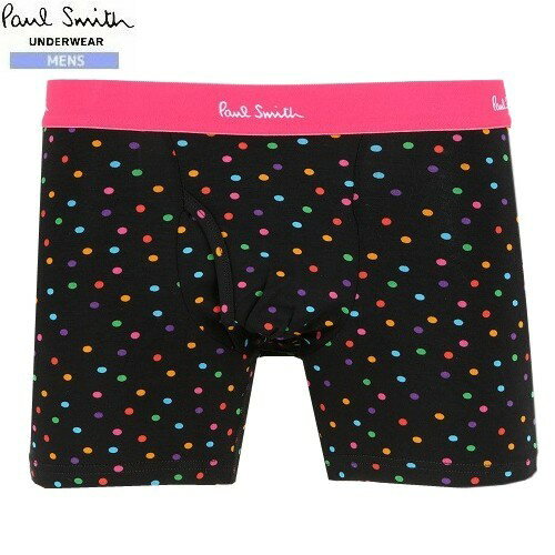 ポールスミス ボクサーパンツ Paul Smith メンズ ブランド ギフト プレゼント マルチドット レギュラー REGULAR BOXER 黒 23/8/4 220823【ネコポスで送料無料】