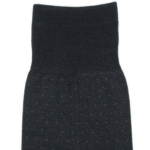 新古品 希少品 BURBERRY バーバリー 日本製 ホースマーク刺繍 ドット柄ビジネスソックス(靴下) 黒『18 3 3』13 anew-10000823 anew サンプル画像3