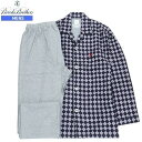 SALE26%OFF Brooks Brothers ブルックスブラザーズ 抗菌防臭 アーガイルチェック 前開き 紳士パジャマ(長袖&長ズボン) グレー 22/...