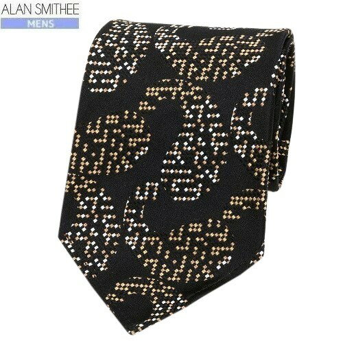 ■SALE70%OFF【ALAN SMITHEE】アランスミシー 日本製「ハンドメイド」スフォデラート ペイズリー シルクネクタイ 就活 ギフト プレゼント ブランド おしゃれ 黒『20/12/4』241220【ネコポスで送料無料】 22.02sage