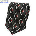 ■SALE70%OFF【ALAN SMITHEE】アランスミシー 日本製「ハンドメイド」スフォデラート アーガイル シルクネクタイ 就活 ギフト プレゼント ブ...