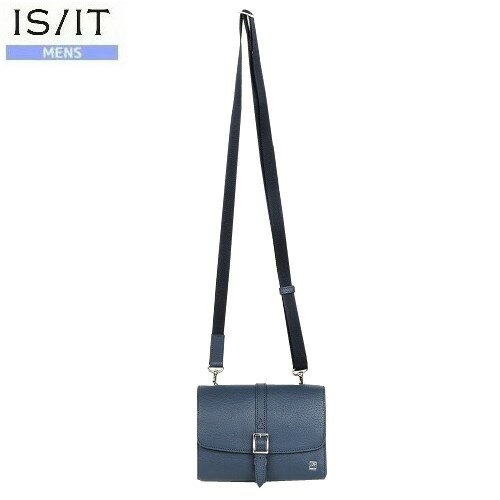 イズイット ショルダーバッグ IS/IT 55%OFF メンズ ブランド ギフト プレゼント 本革 マルチポシェット レザー 紺 23/7/1 060723 23.10sage