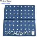 SALE35%OFF【ck Calvin Klein】カルバンクライン 日本製 ロゴシリーズ コットン 大判ハンカチ 紺『21/5/3』130521【ネコポスで...