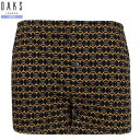 DAKS トランクスパンツ ダックス 20%OFF メンズ ブランド ギフト プレゼント 日本製 ドット ロゴ ニット KNIT TRUNKS 黄色 23/7/2 130723【ネコポスで送料無料】