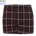 DAKS トランクスパンツ ダックス 21%OFF メンズ ブランド ギフト プレゼント 日本製 チェック ニット KNIT TRUNKS 黒 23/7/2 1...