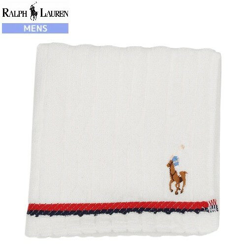 RALPH LAUREN ラルフローレン チルデンニットケーブル ミニタオル タオルハンカチ 白 23/1/4 260123