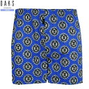 SALE15%OFF DAKS ダックス 日本製 エンブレム プリント トランクス パンツ TRUNKS 青 23/3/3 160323【ネコポスで送料無料】