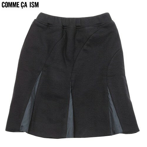 ●SALE81%OFF【キッズ商品】【COMME CA ISM】コムサイズム 中綿入り 切替フレアスカート 黒『18/3/5』290318　20.03sage【ネコポスで送料無料】