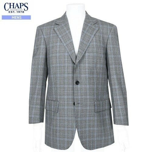 SALE大特価【CHAPS】チャップス グレンチェック カシミヤ混シングル3Bビジネススーツ グレー『17/3/1』280217 23.10sage
