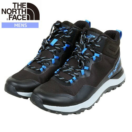 未使用品 ノースフェイス トレッキングシューズ THE NORTH FACE メンズ ブランド アクティビスト ミッド フューチャーライト NF02023 黒×青 23/12/5 281223