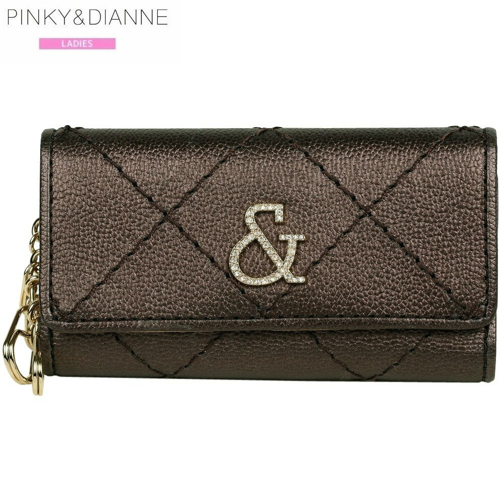箱なし ピンキー＆ダイアン キーケース PINKY＆DIANNE 26%OFF レディース ブランド 本革 キャビア レザー ブロンズ 24/8/2 090824【ネコポスで送料無料】