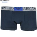 箱なし エンポリオアルマーニ ボクサーパンツ EMPORIO ARMANI メンズ ブランド EAGLE LABEL コットン ストレッチ 紺 24/9/4 260924【ネコポスで送料無料】