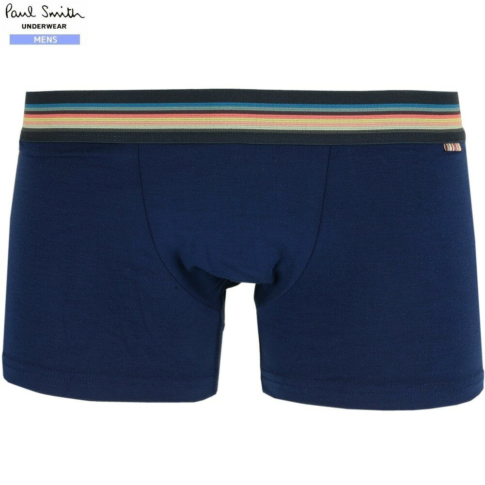 ポールスミス 外箱ダメージ有 ポールスミス ボクサーパンツ Paul Smith メンズ ブランド "ストラップステッチ" ローライズ LOWRISE BOXER 紺 24/10/4 241024【ネコポスで送料無料】