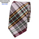 訳あり特価 マッケンジー ネクタイ MACKENZIE オンワード ONWARD メンズ Blue Label チェック シルク ピンク 24/11/3 141124【ネコポスで送料無料】