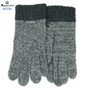 アクアスキュータム 手袋 Aquascutum メンズ ブランド ギフト プレゼント ウール混 ニット グローブ グレー 24/11/5 281124【ネコポス...
