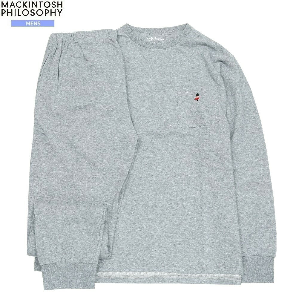 Rakuten - マッキントッシュ パジャマ MACKINTOSH PHILOSOPHY 19%OFF メンズ ブランド ギフト プレゼント バッキンガムベア クルーネック 紳士 長袖 長ズボン グレー 25/1/4 230125
